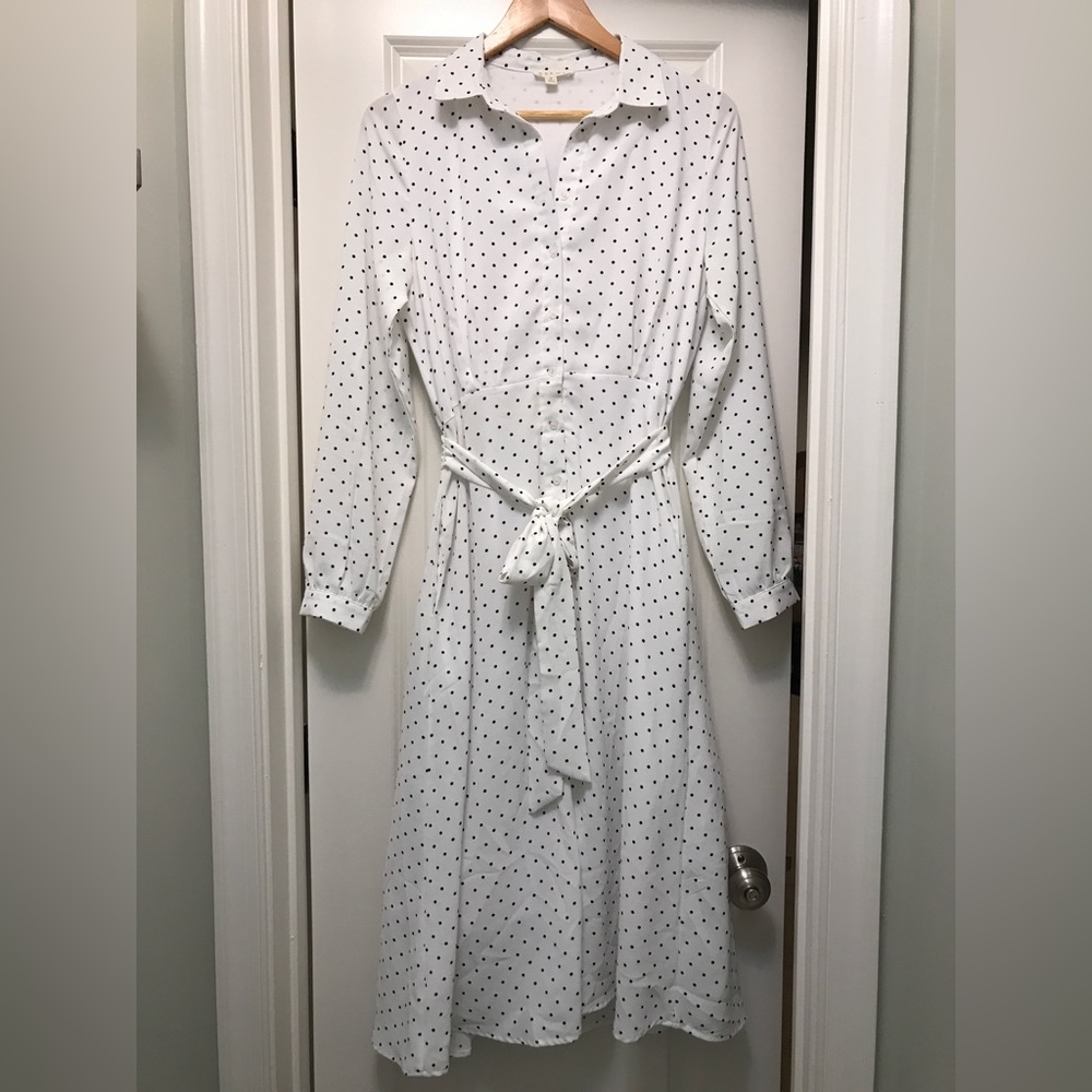 Bohme Kimber Polka Dot Midi Dress